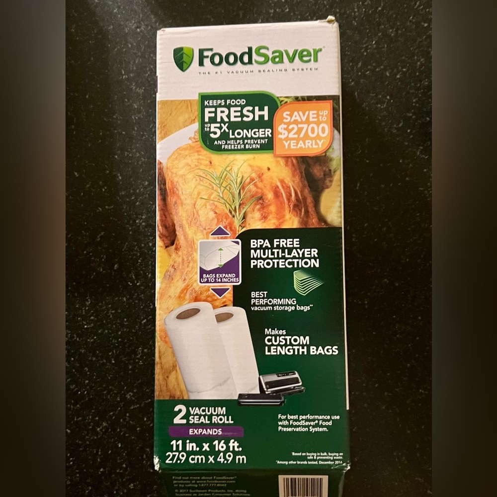 Food Saver Expandable Custom Length Bags Roll